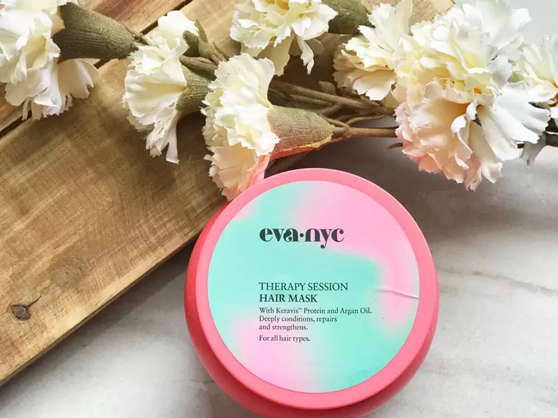 Resenha da máscara Therapy Session Hair Mask eva nyc juro valendo