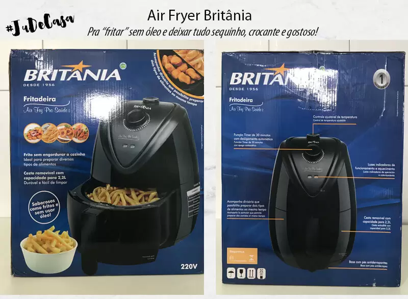 fritadeira Air Fryer Britânia resenha juro valendo