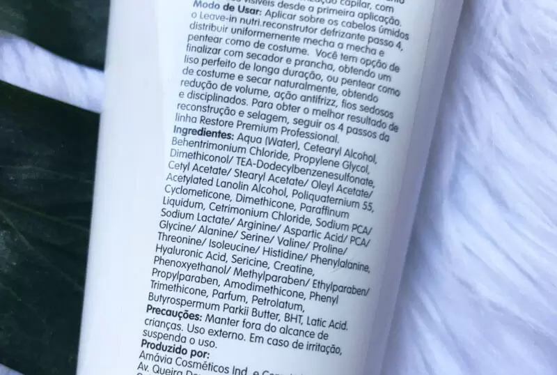 Defrizante Nutri Selante Restore Premium Amávia