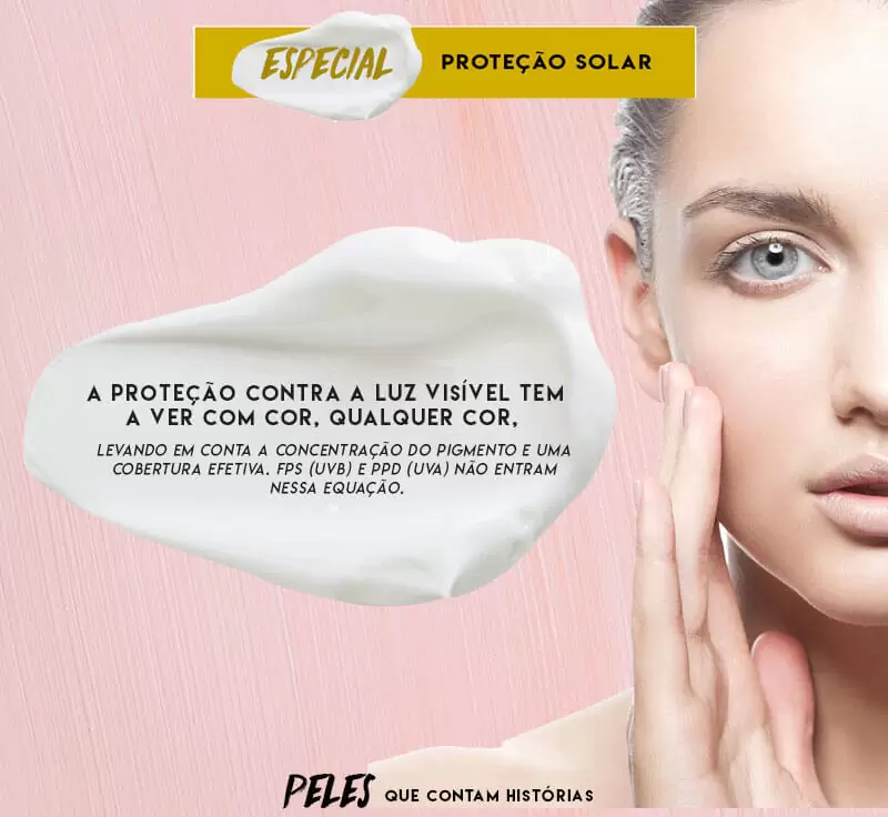 luz visível melasma proteção solar