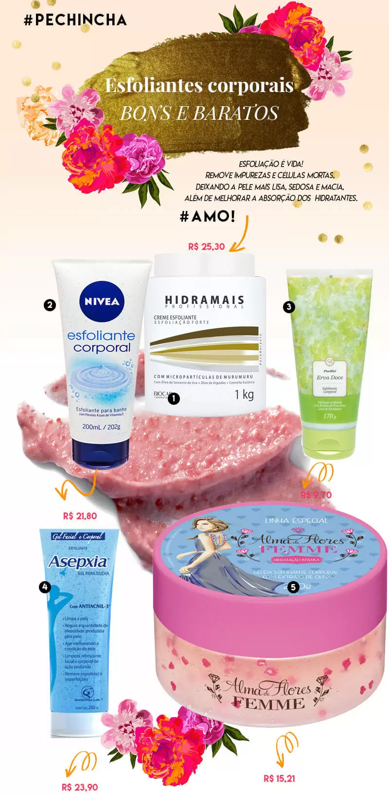 esfoliante corporal bom e barato juro valendo