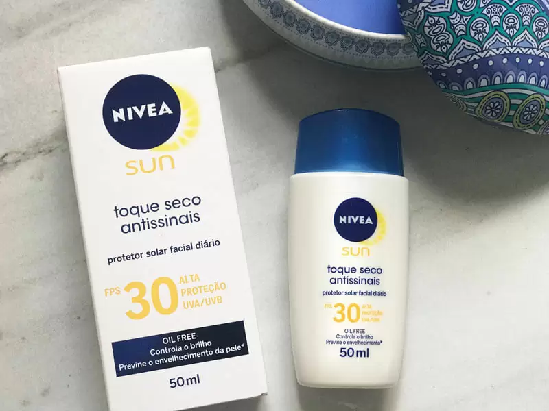 protetor solar Nivea Toque Seco Antissinais FPS 30 juro valendo