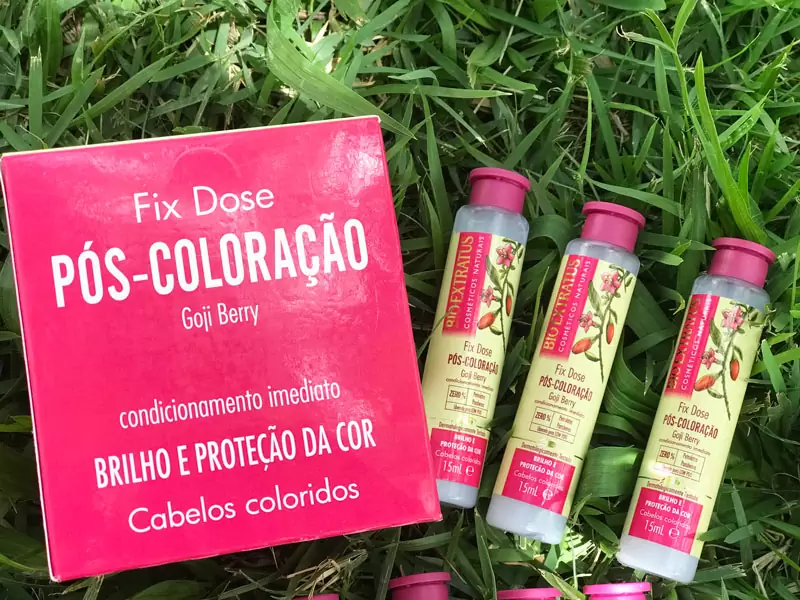 fix dose pós coloração bio extratus cabelos coloridos