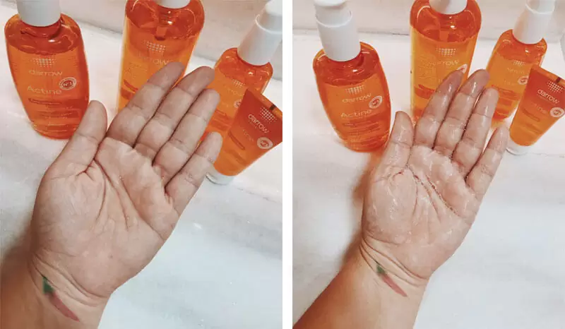 resenha actine sabonete líquido