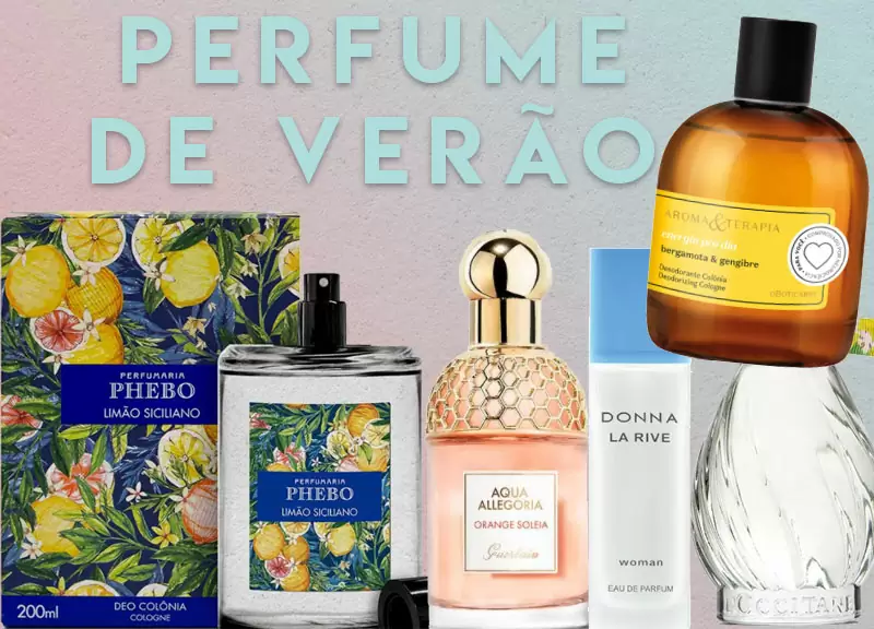 perfume de verão fresco e cítrico