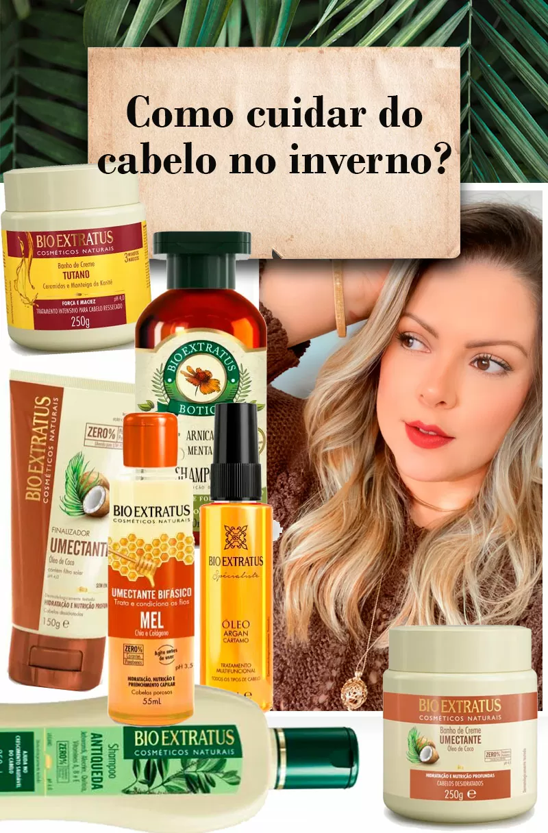 produtos para usar do cabelo no inverno